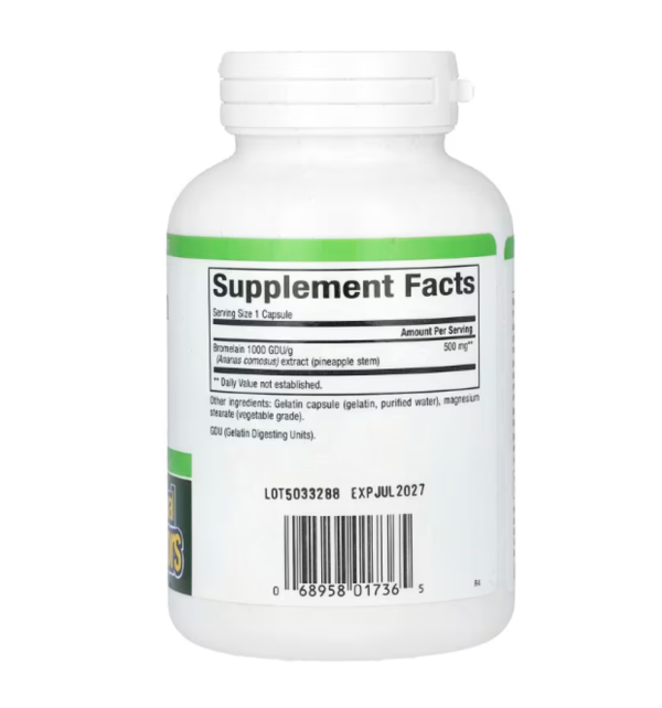 Natural Factors, Bromelain, 500 mg, 180 Capsules