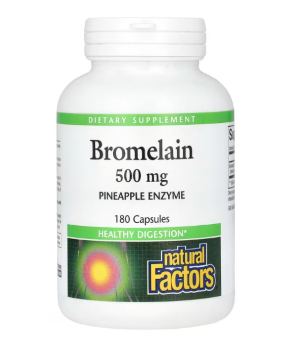 Natural Factors, Bromelain, 500 mg, 180 Capsules