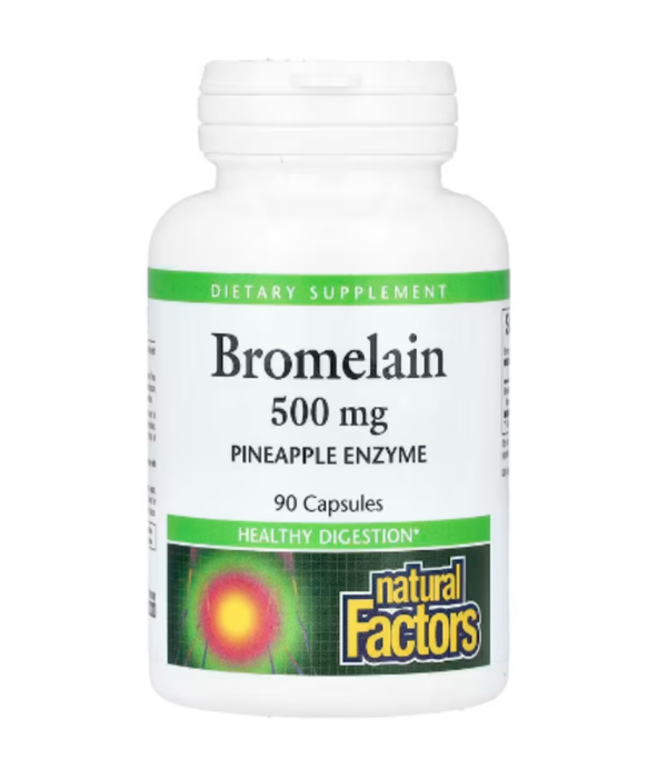 Natural Factors, Bromelain, 500 mg, 90 Capsules