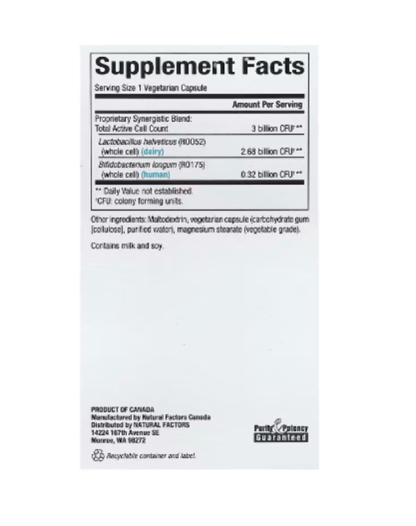 Natural Factors, Calm Biotic™, 3 Billion, 30 Vegetarian Capsules