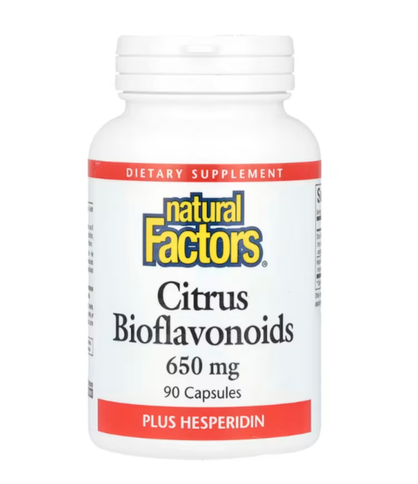 Natural Factors, Citrus Bioflavonoids Plus Hesperidin, 650 mg, 90 Capsules
