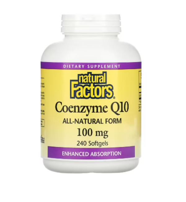 Natural Factors, Coenzyme Q10, 100 mg, 240 Softgels