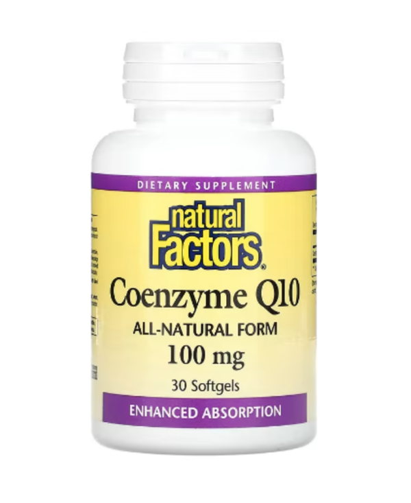 Natural Factors, Coenzyme Q10, 100 mg, 30 Softgels