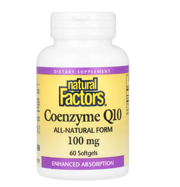 Natural Factors, Coenzyme Q10, 100 mg, 60 Softgels