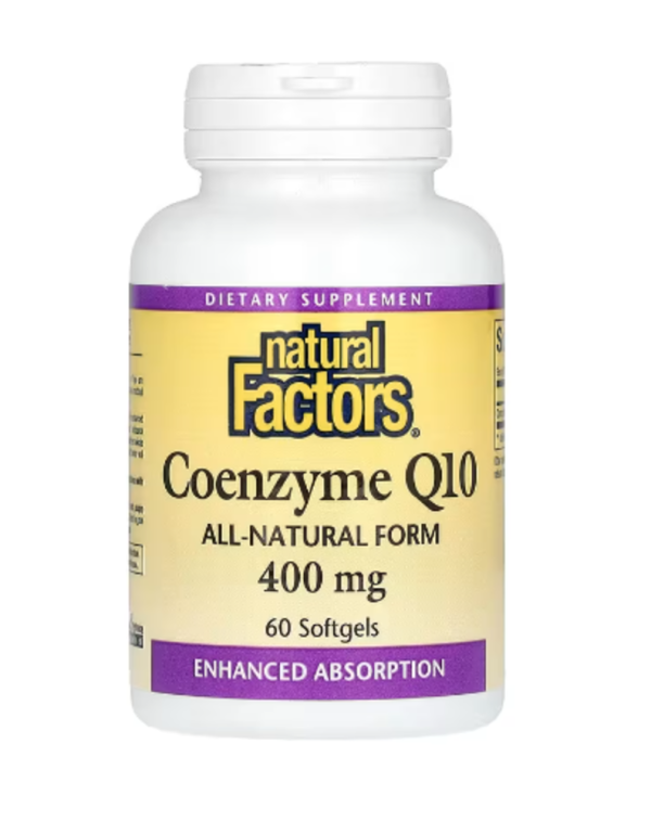 Natural Factors, Coenzyme Q10, 400 mg, 60 Softgels