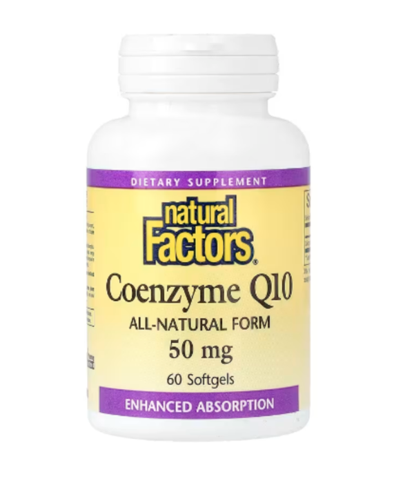 Natural Factors, Coenzyme Q10, 50 mg, 60 Softgels