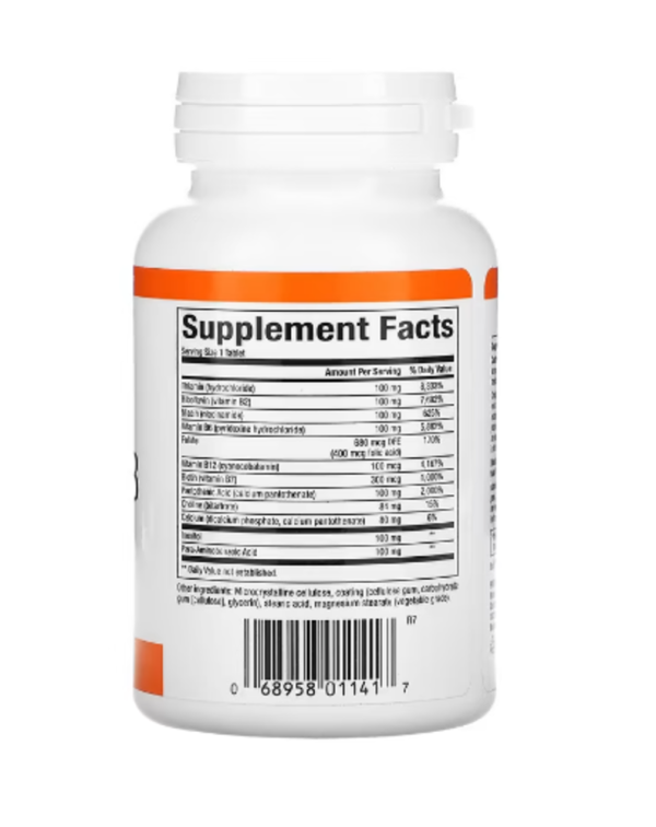 Natural Factors, Complete B, 100 mg, 90 Tablets