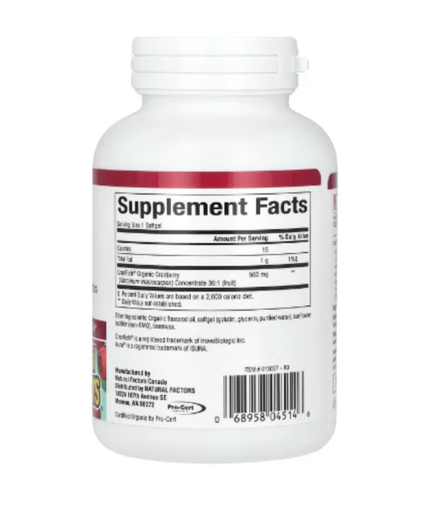 Natural Factors, CranRich, Super Strength, 500 mg, 90 Softgels