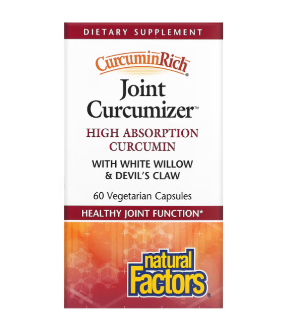 Natural Factors, CurcuminRich, Joint Curcumizer, 60 Vegetarian Capsules