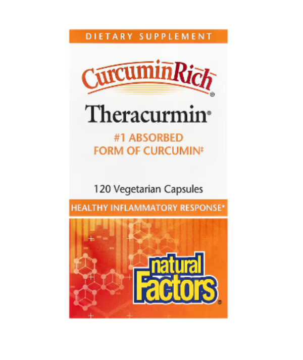 Natural Factors, CurcuminRich, Theracurmin, 120 Vegetarian Capsules