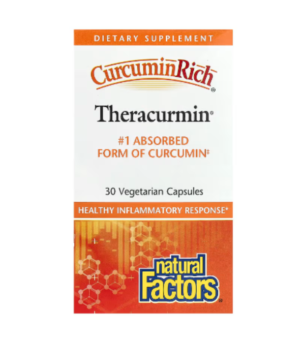 Natural Factors, CurcuminRich, Theracurmin, 30 Vegetarian Capsules