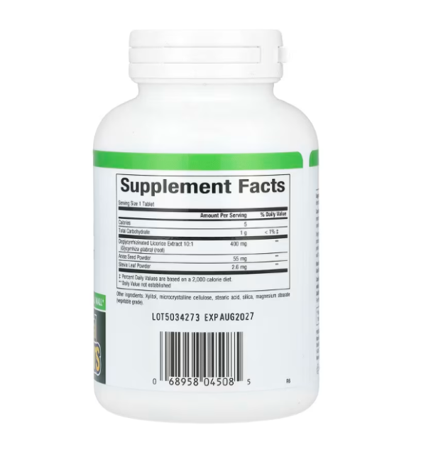 Natural Factors, DGL, Deglycyrrhizinated Licorice Root Extract, 90 Chewable Tablets