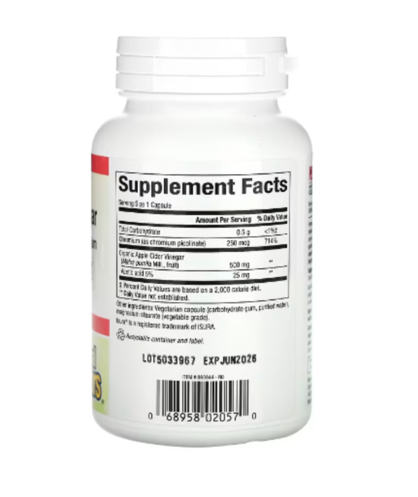 Natural Factors, Fermented Apple Cider Vinegar, 500 mg, 90 Vegetarian Capsules