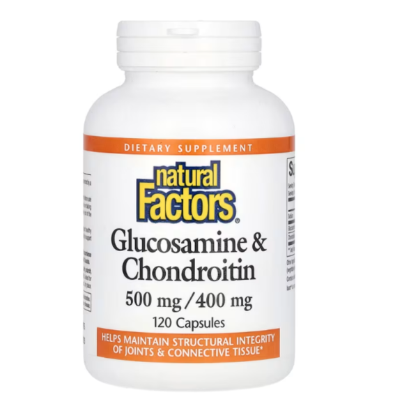 Natural Factors, Glucosamine & Chondroitin, 120 Capsules