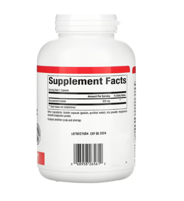 Natural Factors, Glucosamine Sulfate, 500 mg, 360 Capsules