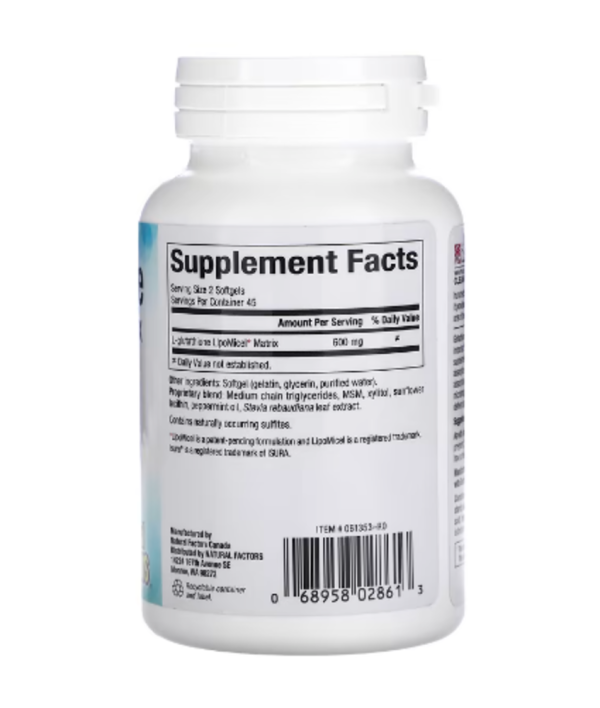 Natural Factors, Glutathione LipoMicel Matrix, 300 mg, 90 Softgels