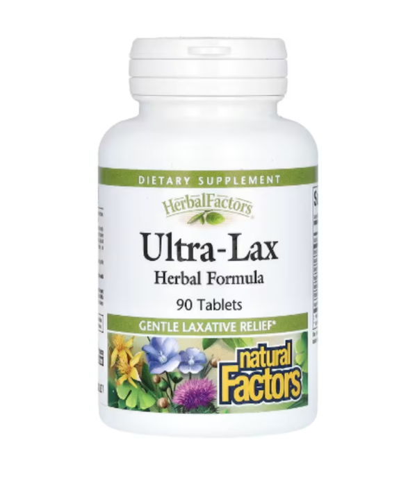 Natural Factors, Herbal Factors, Ultra-Lax, Herbal Formula, 90 Tablets