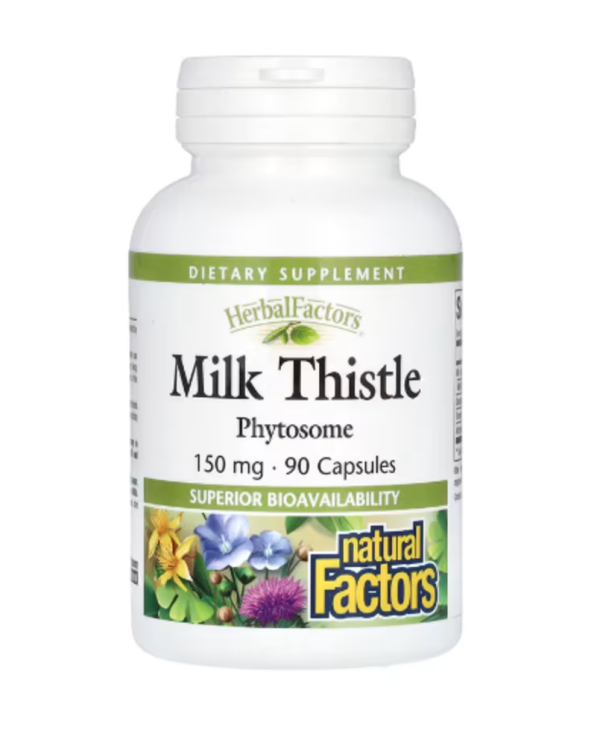 Natural Factors, HerbalFactors®, Milk Thistle, 150 mg, 90 Capsules