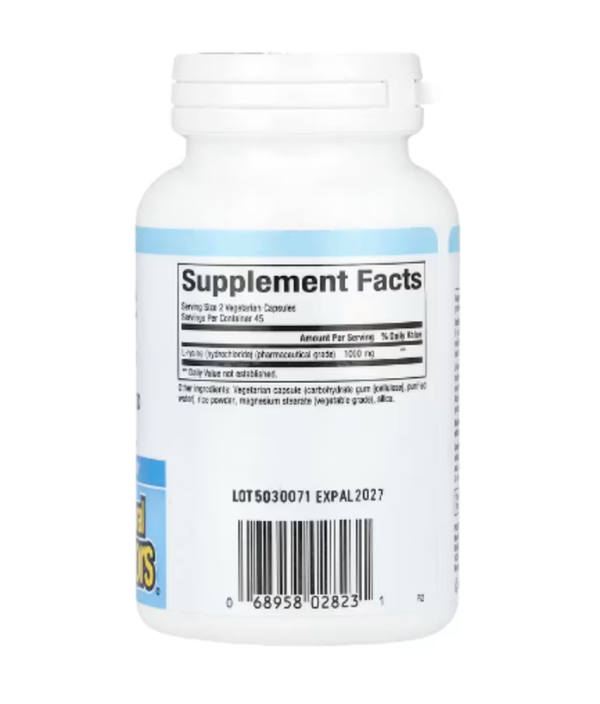 Natural Factors, L-Lysine, 500 mg, 90 Vegetarian Capsules