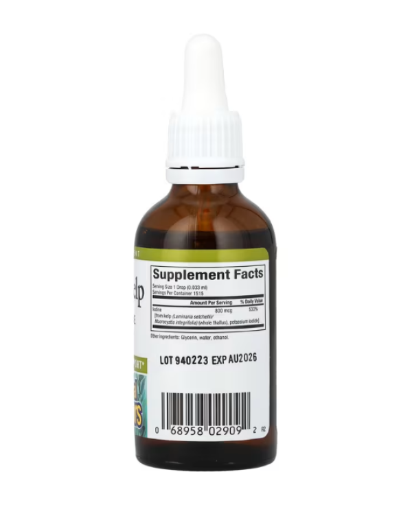 Natural Factors, Liquid Kelp, 800 mcg, 1.6 fl oz (50 ml)