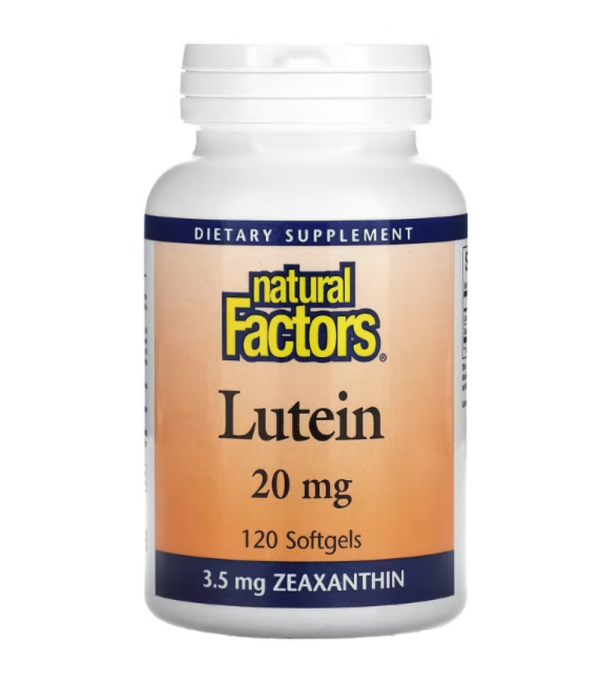 Natural Factors, Lutein, 20 mg, 120 Softgels