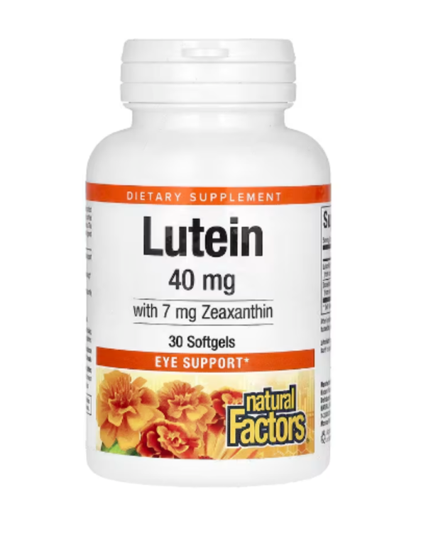 Natural Factors, Lutein, 40 mg, 30 Softgels