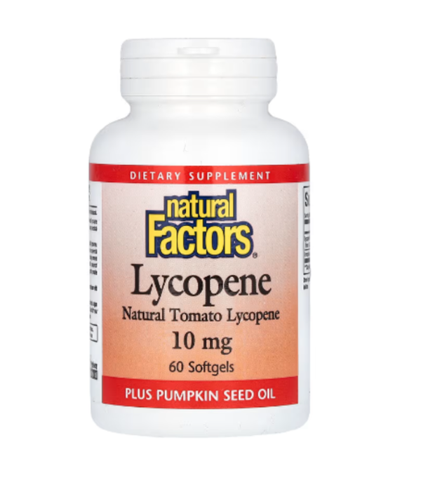 Natural Factors, Lycopene, 10 mg, 60 Softgels