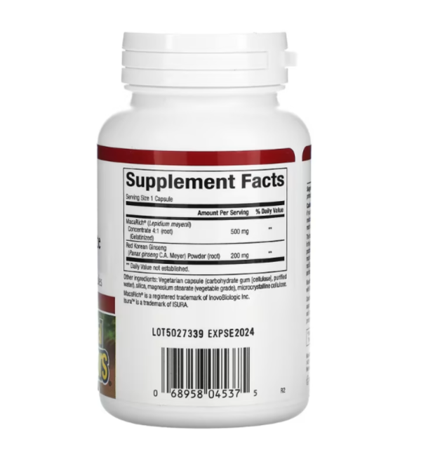 Natural Factors, Maca Rich, Maca Concentrate, Super Strength, 500 mg, 90 Vegetarian Capsules