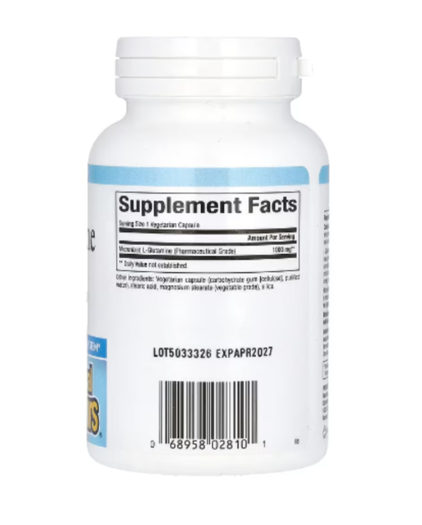 Natural Factors, Micronized L-Glutamine, 1,000 mg, 90 Vegetarian Capsules