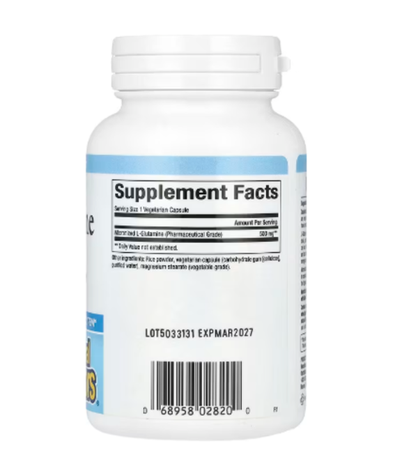 Natural Factors, Micronized L-Glutamine, 500 mg, 90 Vegetarian Capsules