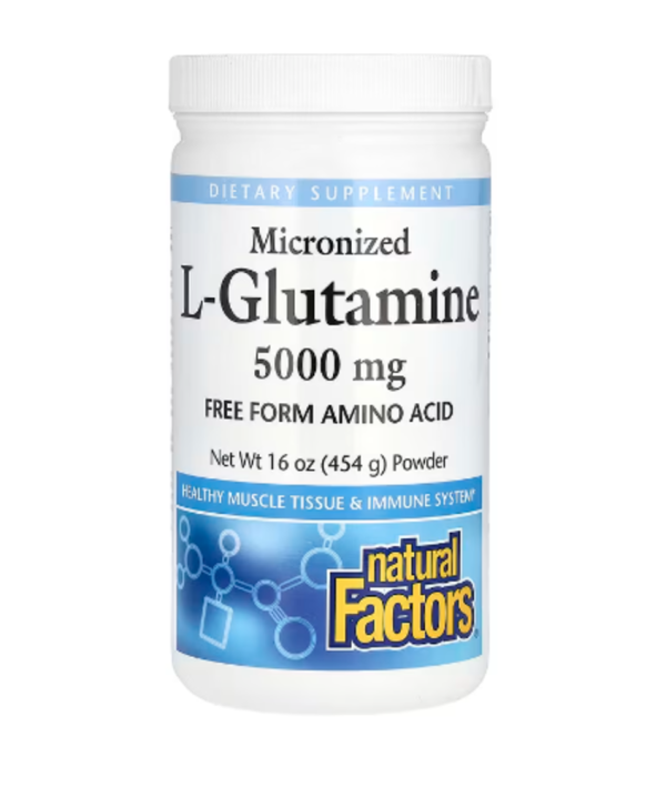 Natural Factors, Micronized L-Glutamine Powder, 16 oz (454 g)