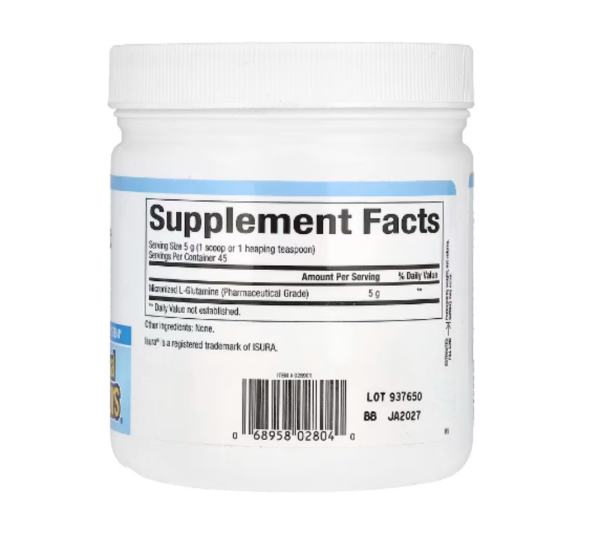 Natural Factors, Micronized L-Glutamine Powder, 8 oz (226 g)