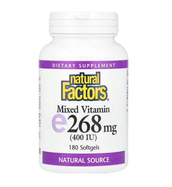 Natural Factors, Mixed Vitamin E, 268 mg (400 IU), 180 Softgels