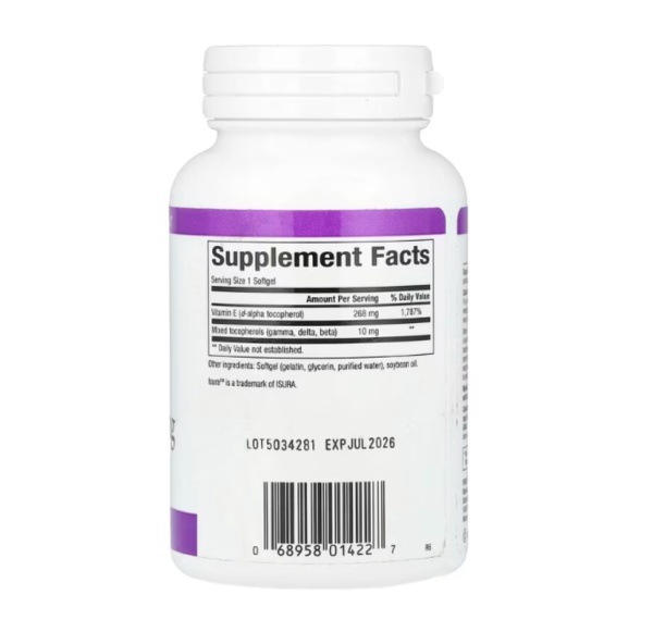 Natural Factors, Mixed Vitamin E, 268 mg (400 IU), 180 Softgels