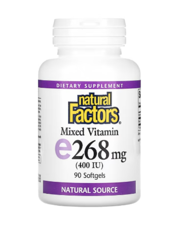 Natural Factors, Mixed Vitamin E, 268 mg (400 IU), 90 Softgels