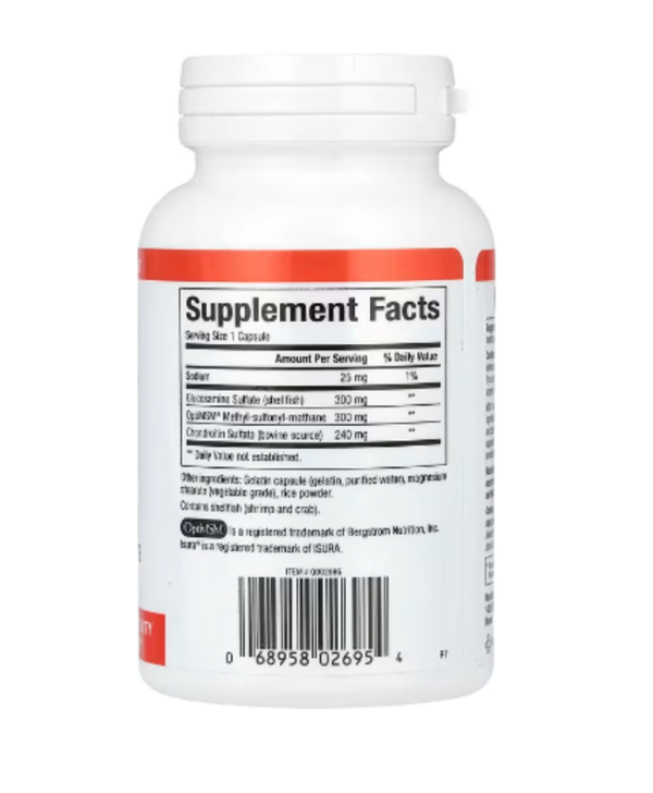 Natural Factors, MSM Joint Formula with Glucosamine & Chondroitin Sulfate, 90 Capsules