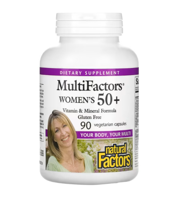 Natural Factors, MultiFactors, Women's 50+, 90 Vegetarian Capsules
