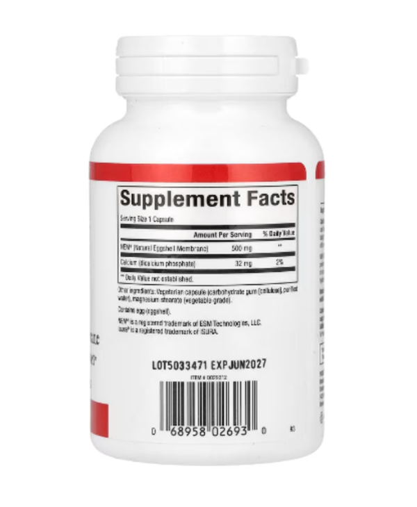 Natural Factors, NEM, Natural Eggshell Membrane, 60 Vegetarian Capsules