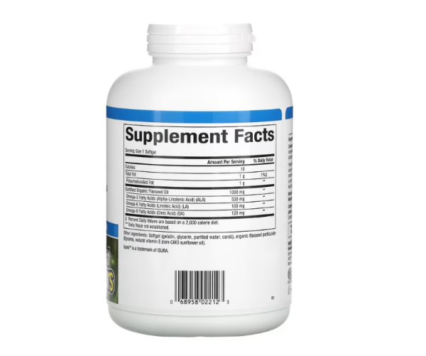 Natural Factors, OmegaFactors, Flaxseed Oil, 1000 mg, 360 Softgels