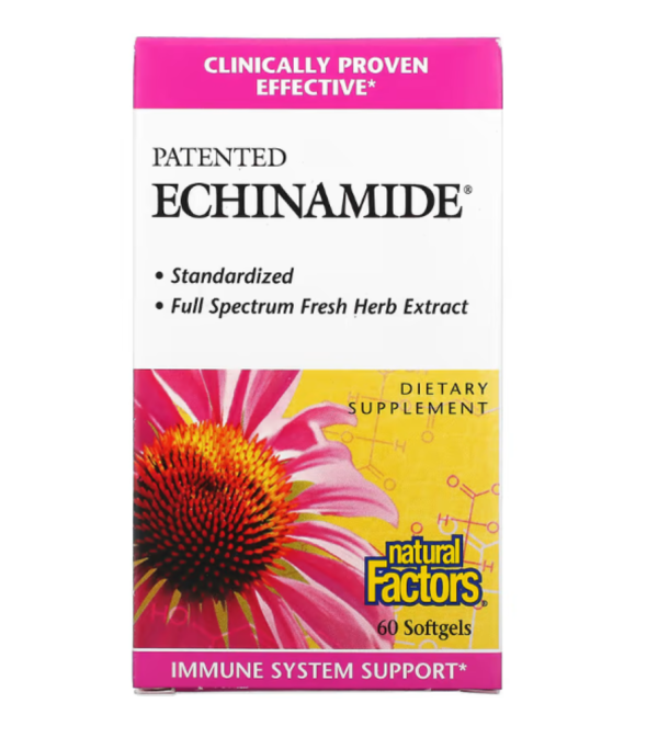 Natural Factors, Patented Echinamide, 60 Softgels