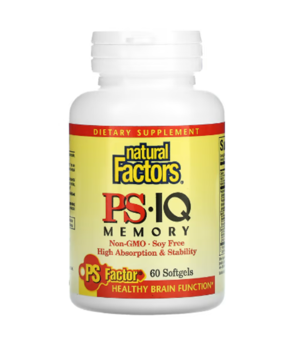 Natural Factors, PS - IQ Memory, 60 Softgels