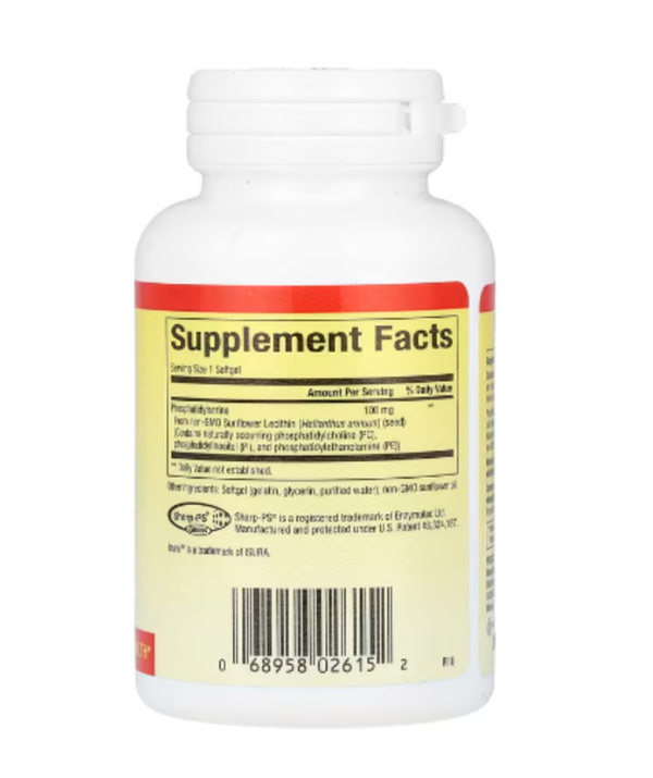 Natural Factors, PS, Phosphatidylserine, 100 mg, 30 Softgels