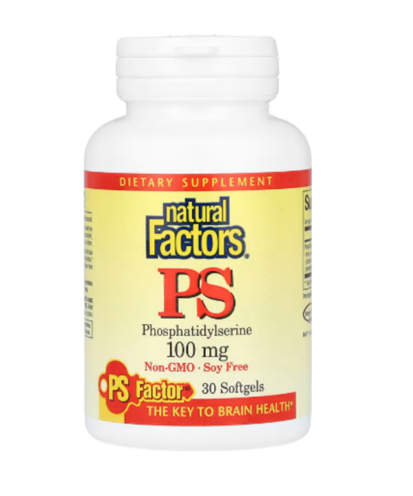 Natural Factors, PS, Phosphatidylserine, 100 mg, 30 Softgels