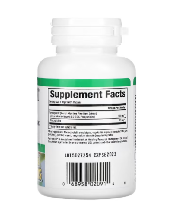 Natural Factors, Pycnogenol, 100 mg, 30 Vegetarian Capsules