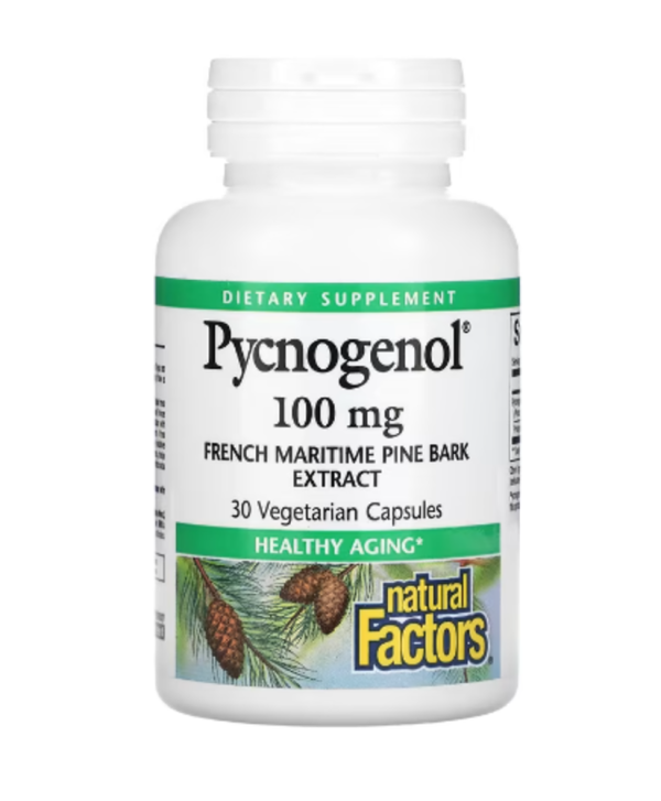 Natural Factors, Pycnogenol, 100 mg, 30 Vegetarian Capsules