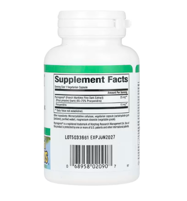 Natural Factors, Pycnogenol, 25 mg, 60 Vegetarian Capsules
