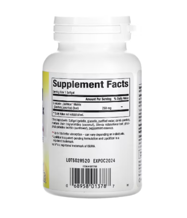 Natural Factors, Quercetin LipoMicel Matrix, 60 Liquid Softgels
