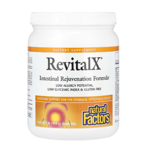 Natural Factors, RevitalX, Intestinal Rejuvenation Formula Drink Mix, 1 lb (454 g)