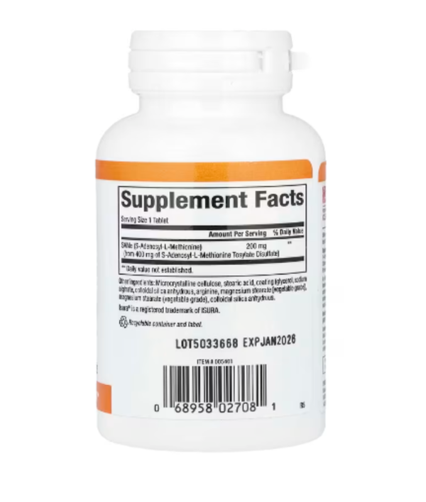 Natural Factors, SAMe , 200 mg, 60 Slow Release Tablets