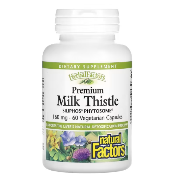 Natural Factors, Siliphos Phytosome, Milk Thistle, 160 mg, 60 Veggie Caps